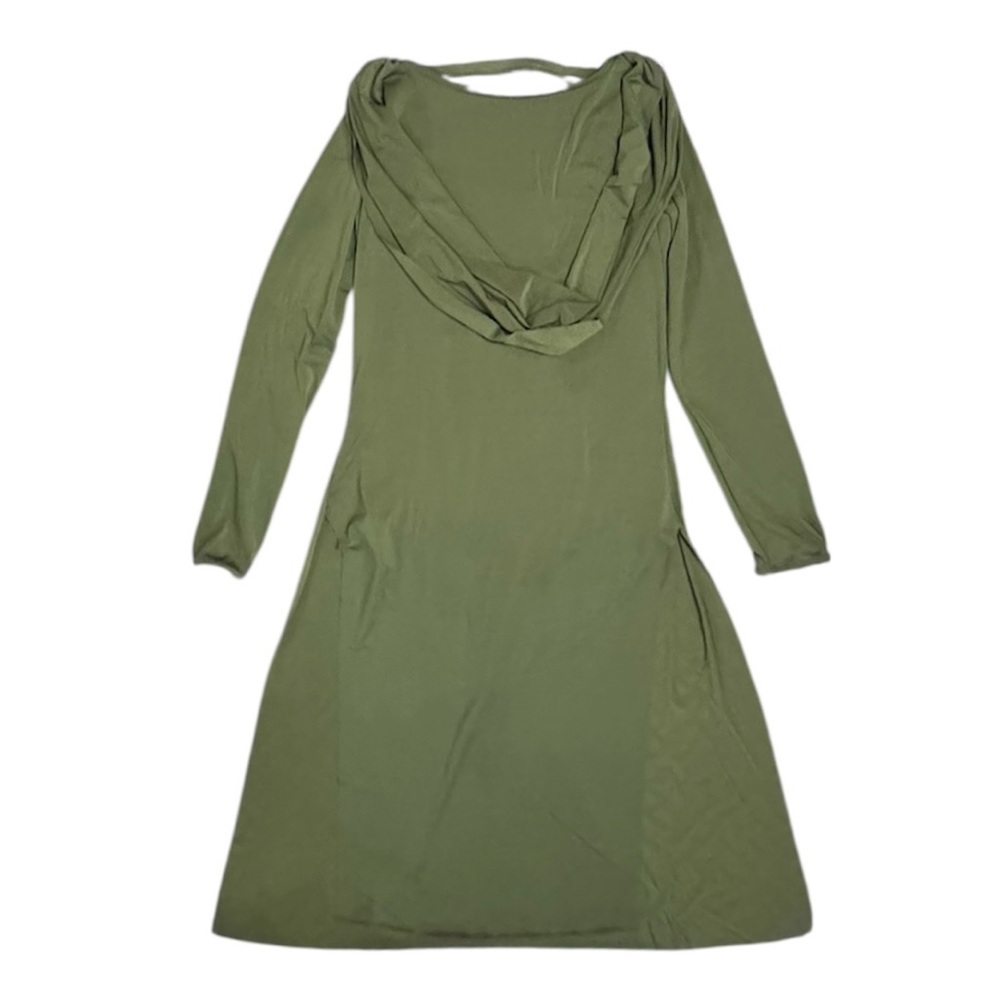 Weissman Showtime | Closure Midi Matte Jersey Dress Dance Costume Green, LA - Picture 3 of 6